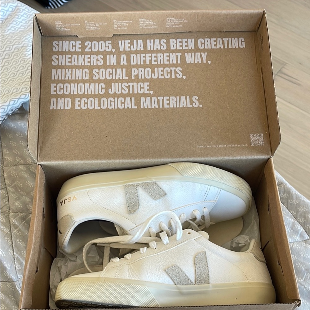 Veja White Sneakers Sustainable Minimalist Design